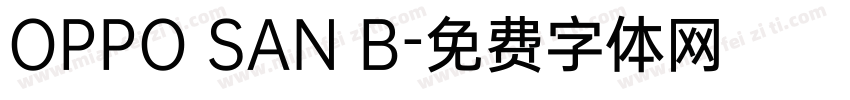 OPPO SAN B字体转换